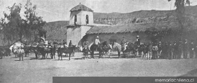 Plaza de Putre, hacia 1900 — 1900 | Chile de Ayer