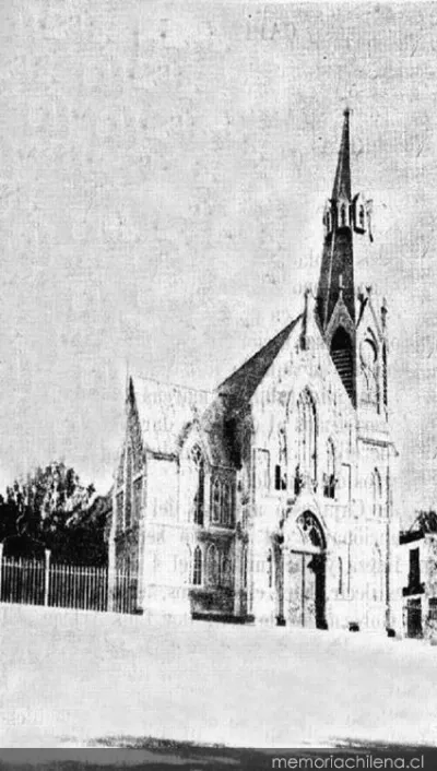 Iglesia en la Plaza de Arica, hacia 1920 — 1920 | Chile de Ayer