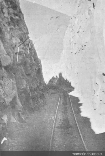 Ferrocarril de Arica a La Paz: Sección cremallera, hacia 1905 — 1905 | Chile de Ayer