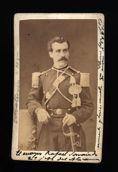 Rafael Zorraindo, Segundo Jefe del Regimiento Atacama, hacia 1880 — 1880 | Chile de Ayer