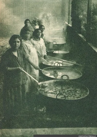 Ollas comunes para alimentar cesantes, 1932 — 1932 | Chile de Ayer