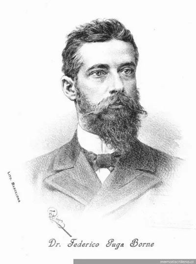 Dr. Federico Puga Borne, 1855-? — 1801 | Chile de Ayer