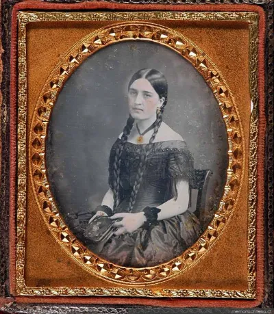 Retrato femenino, hacia 1850 — 1850 | Chile de Ayer