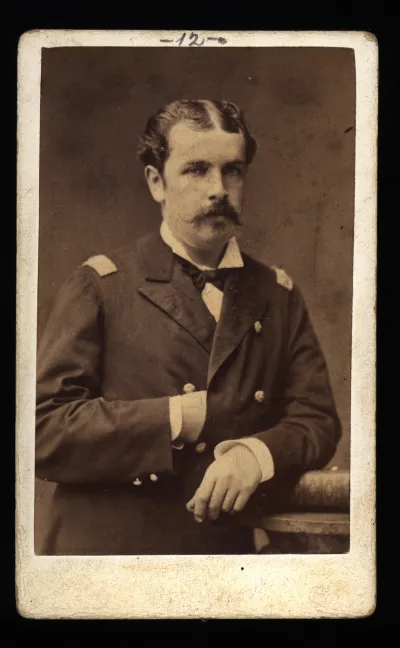 Carlos Silva Renard, Teniente Coronel, Segundo Jefe del Regimiento Talca, hacia 1880 — 1880 | Chile de Ayer