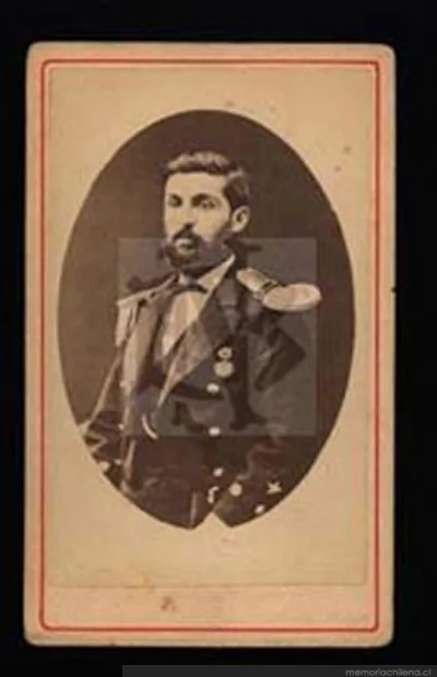 Francisco Segundo Sánchez, Teniente Graduado de la Marina, hacia 1880 — 1880 | Chile de Ayer