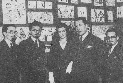 Fiesta en oficinas de la revista, hacia 1930 — 1930 | Chile de Ayer