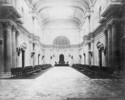 Sala de Honor de la Cámara de Diputados en el Congreso Nacional, Santiago, 1890 — 1890 | Chile de Ayer