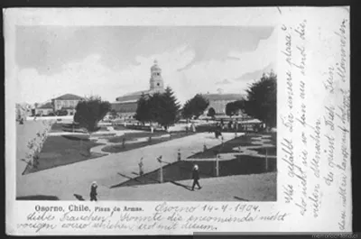 Plaza de Armas de Osorno, 1904 — 1904 | Chile de Ayer