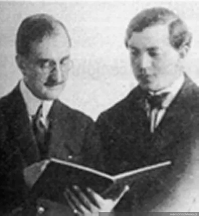 Enrique Soro con Luigi Stefano Giarda, junio, 1921 — 1921 | Chile de Ayer