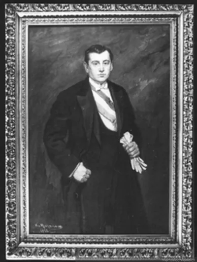 Arturo Alessandri Palma, retrato formal de busto — 1920 | Chile de Ayer