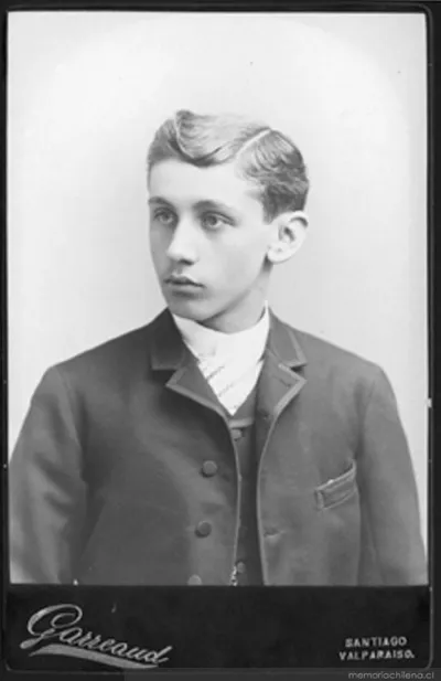 Arturo Alessandri Palma, retrato de juventud en Valparaíso — 1882 | Chile de Ayer