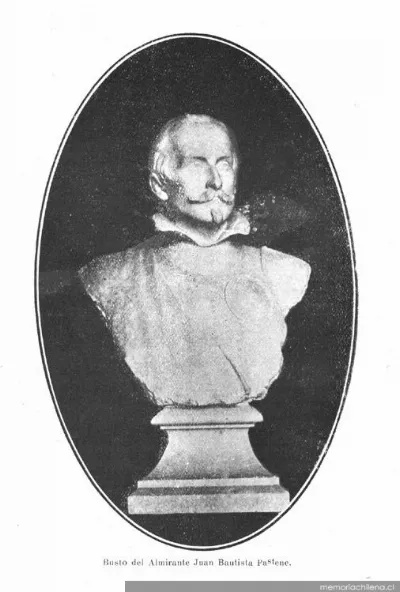 Busto del Almirante Juan Bautista Pastene, 1926 — 1926 | Chile de Ayer