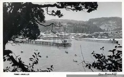 Muelle de Tomé, 1920 — 1920 | Chile de Ayer