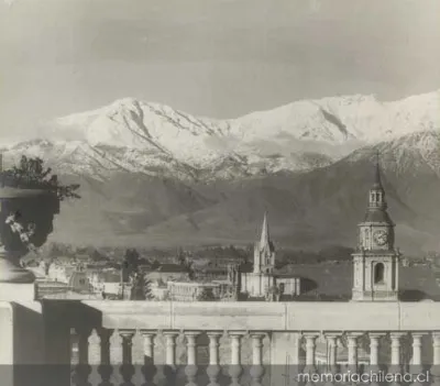 Vista general de Santiago, hacia 1930 — 1930 | Chile de Ayer
