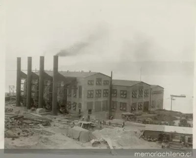 Planta electrógena del puerto de embarque de cobre, hacia 1925 — 1925 | Chile de Ayer