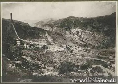 Fundición Caletones, del mineral El Teniente, Rancagua, hacia 1915 — 1915 | Chile de Ayer