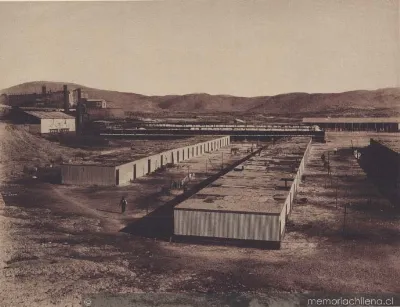 Oficina Puntunchara: campamento de trabajadores — 1830 | Chile de Ayer