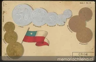 Monedas Chilenas — 1910 | Chile de Ayer