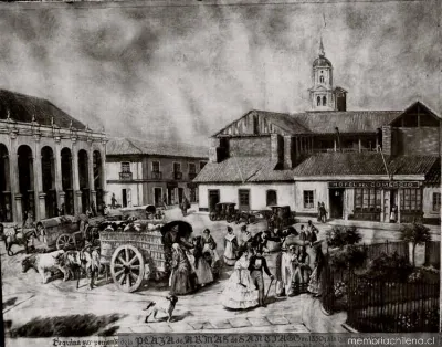 Plaza de Armas de Santiago, 1850 — 1850 | Chile de Ayer