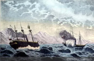Combate de Punta Gruesa, mayo de 1879 — 1900 | Chile de Ayer
