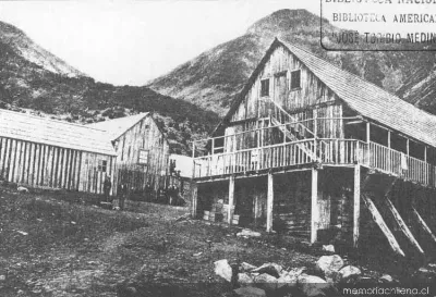 The baths of Chillán — 1881 | Chile de Ayer