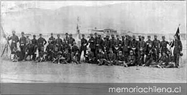 Regimiento 4° de línea, hacia 1880 — 1880 | Chile de Ayer