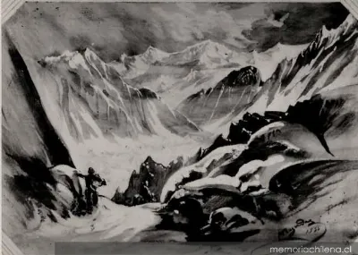 El artista en la cordillera, 1835 — 1835 | Chile de Ayer