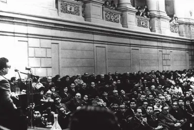 Salvador Allende en campaña presidencial