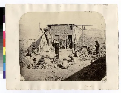Trabajadores en Chañarcillo (Chile) — 1863 | Chile de Ayer