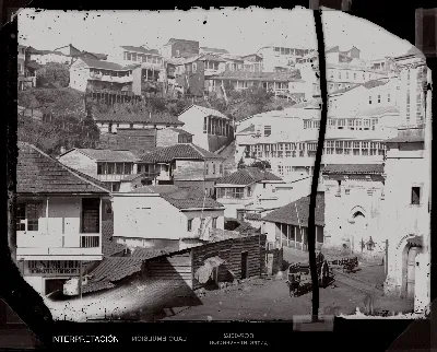 [Casas en Valparaíso] — 1863–1864 | Chile de Ayer