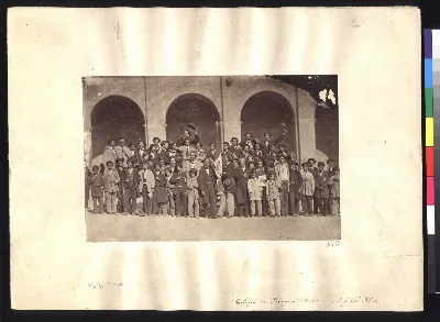 Colegio en Pisagua — 1864 | Chile de Ayer