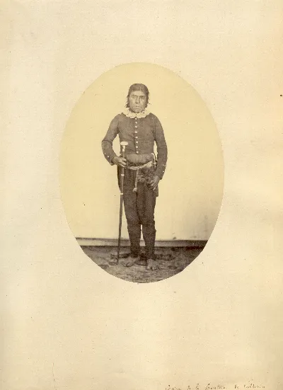 Cacique de la frontera de Valdivia — 1863 | Chile de Ayer