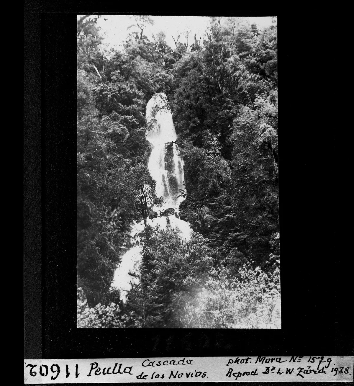 Peulla, Cascada de los Novios — Puerto Montt — 1938 | Chile de Ayer