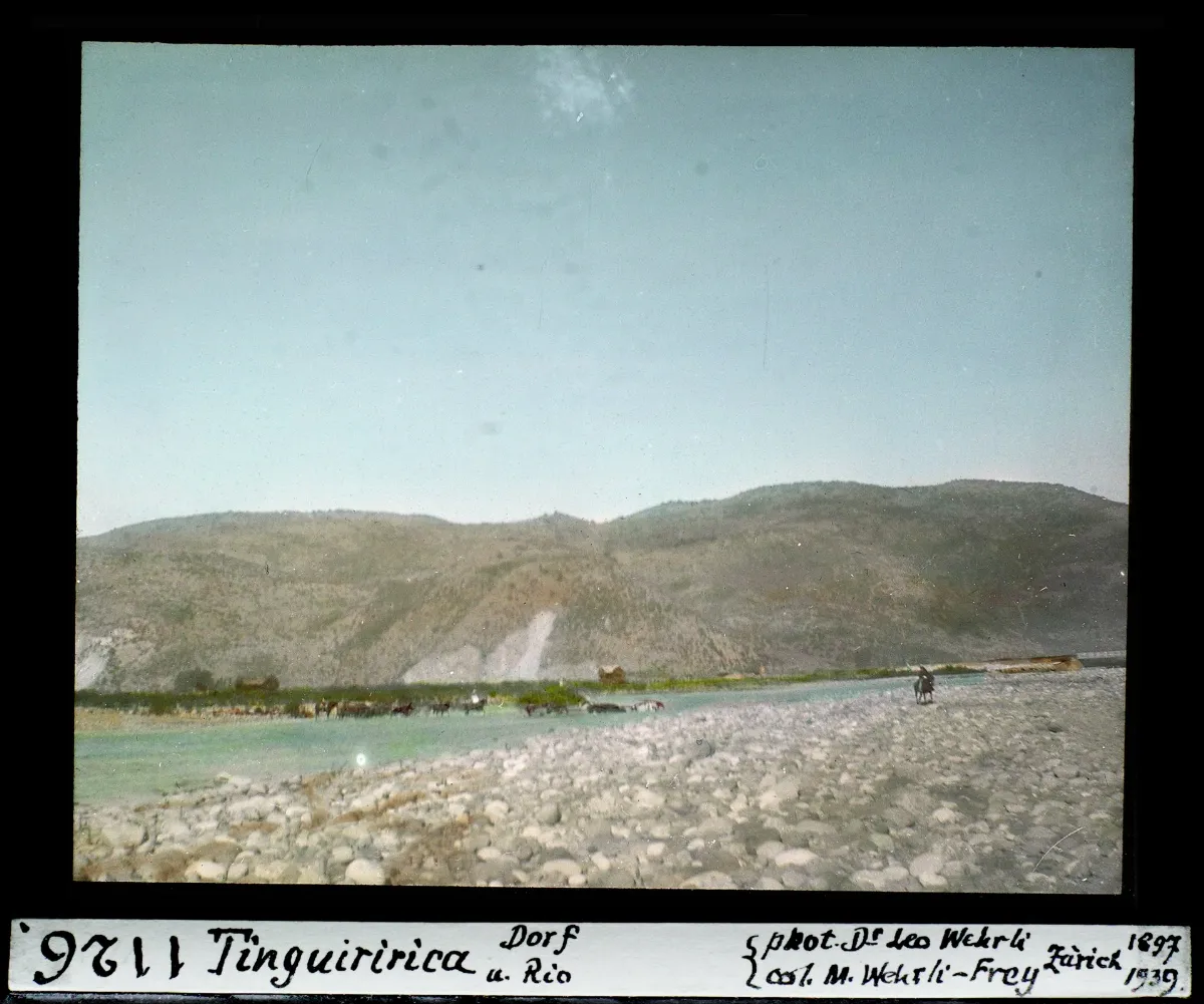 Tinguiririca Dorf und Rio — 1897 | Chile de Ayer