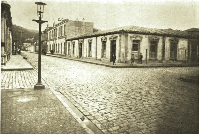 Concepción College, Chile (two-story building on the right) (The Chautauquan, 1908) — Concepción — 1908 | Chile de Ayer