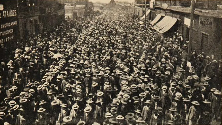 Obreros de la Pampa - Masacre Escuela Santa María 1907 — 1907 | Chile de Ayer