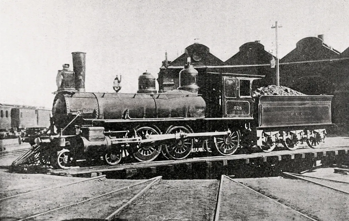 Loco 228 — 1900 | Chile de Ayer