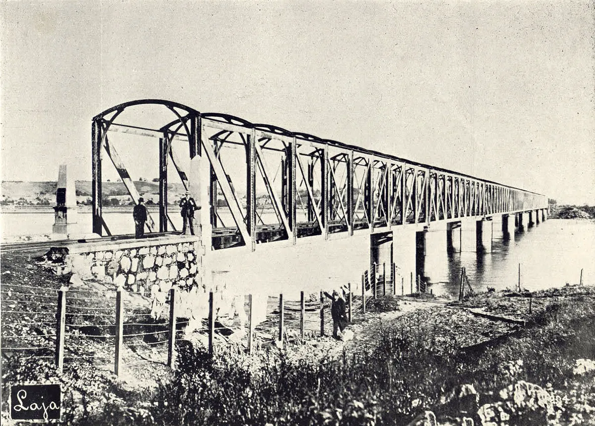 Puente La Laja 1909 — 1909 | Chile de Ayer
