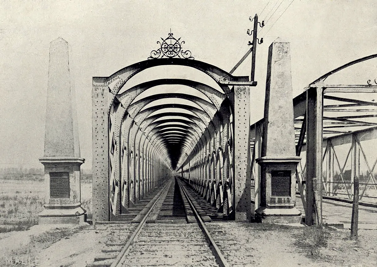 Puente Maule ca. 1909 — 1909 | Chile de Ayer