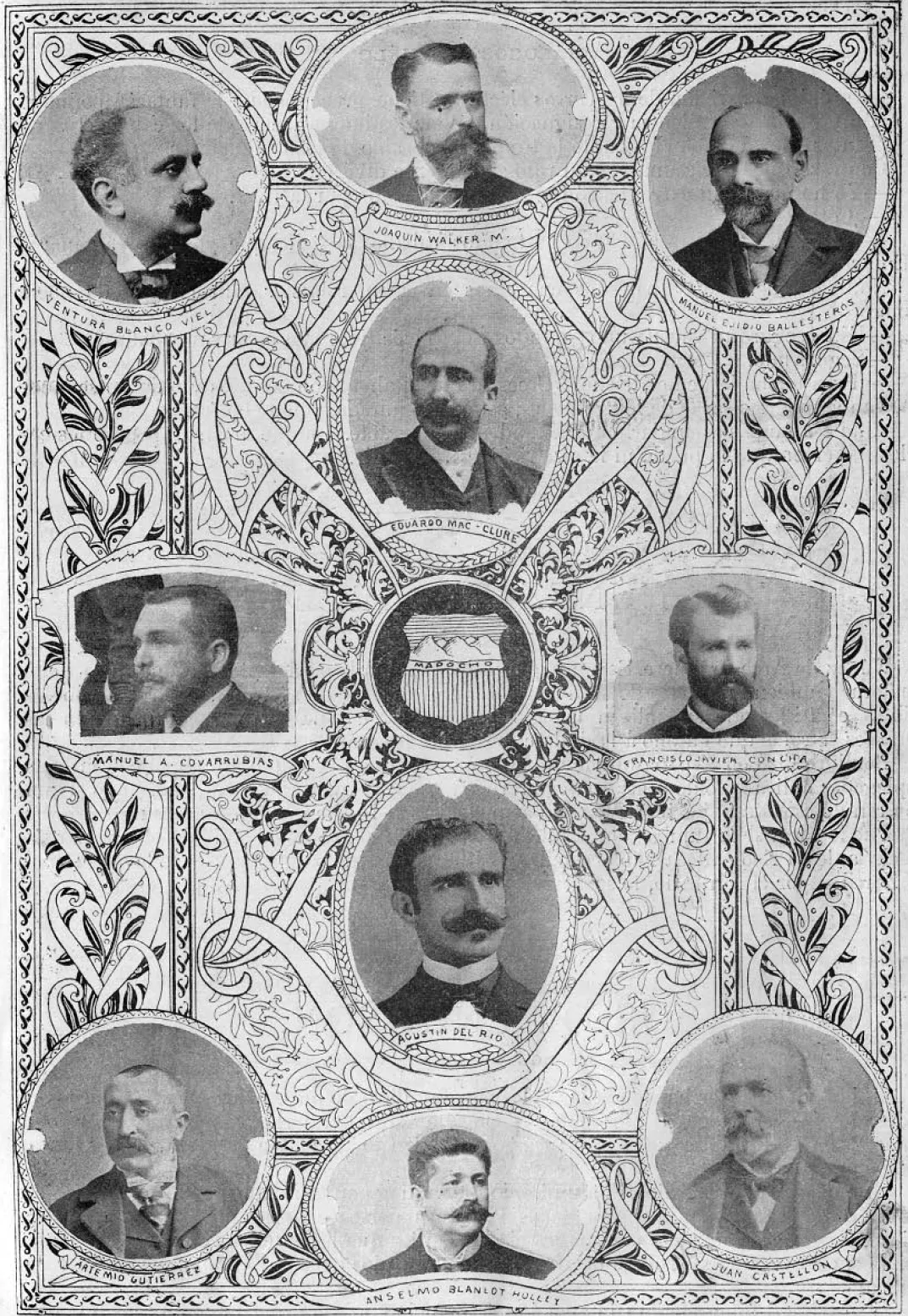 Representacion Parlamentaria del Departamento de Santiago de Chile — 1900 | Chile de Ayer
