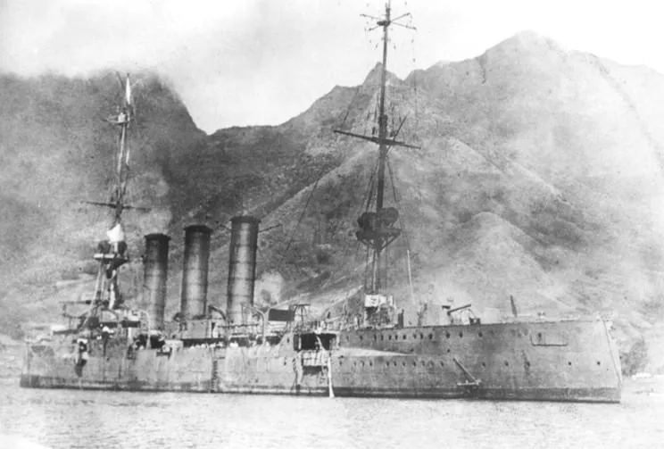 SMS Dresden before scuttling — 1915 | Chile de Ayer