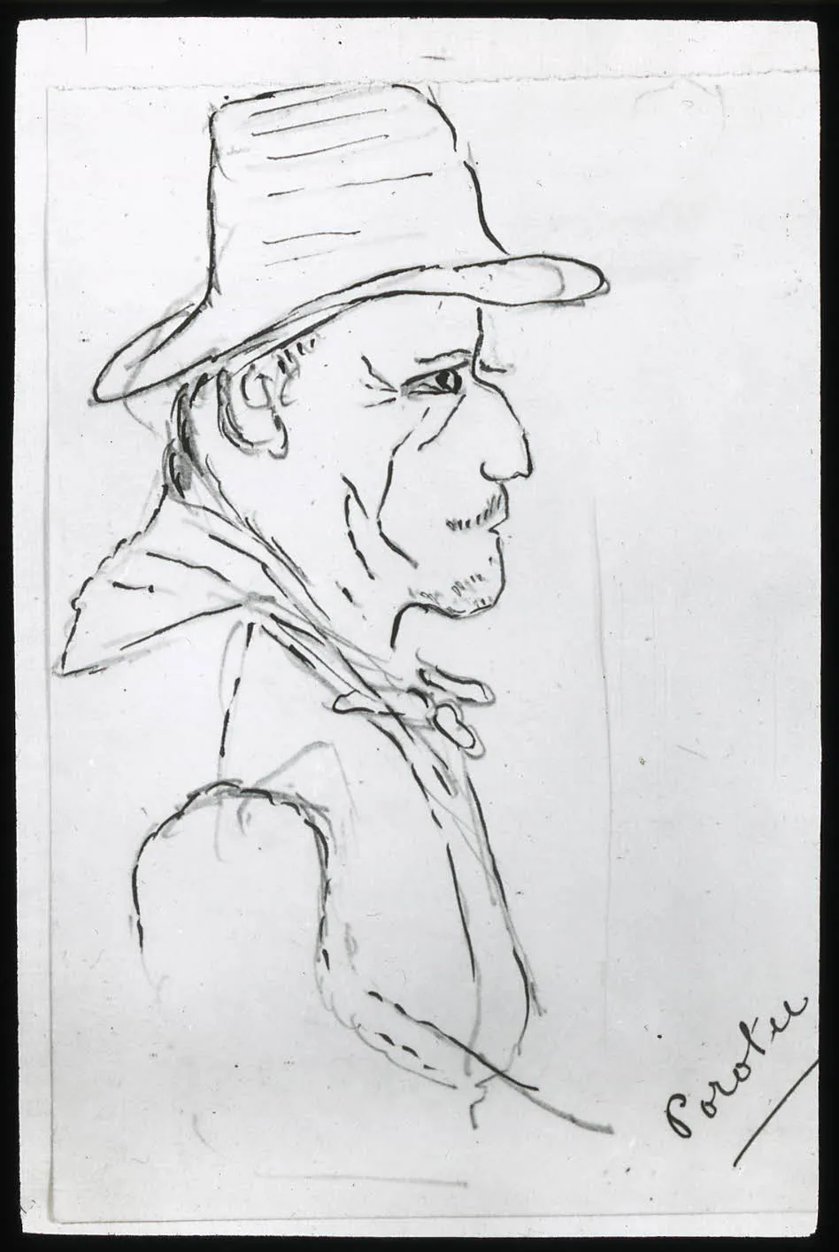 Sketch of Porotu, Oc,G.T.1541, Mana Expedition to Easter Island, British Museum — Isla de Pascua — 1914 | Chile de Ayer