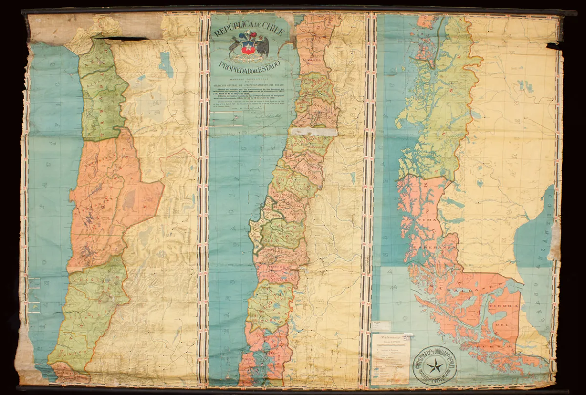 Mapa político de Chile, 1929 — 1929 | Chile de Ayer