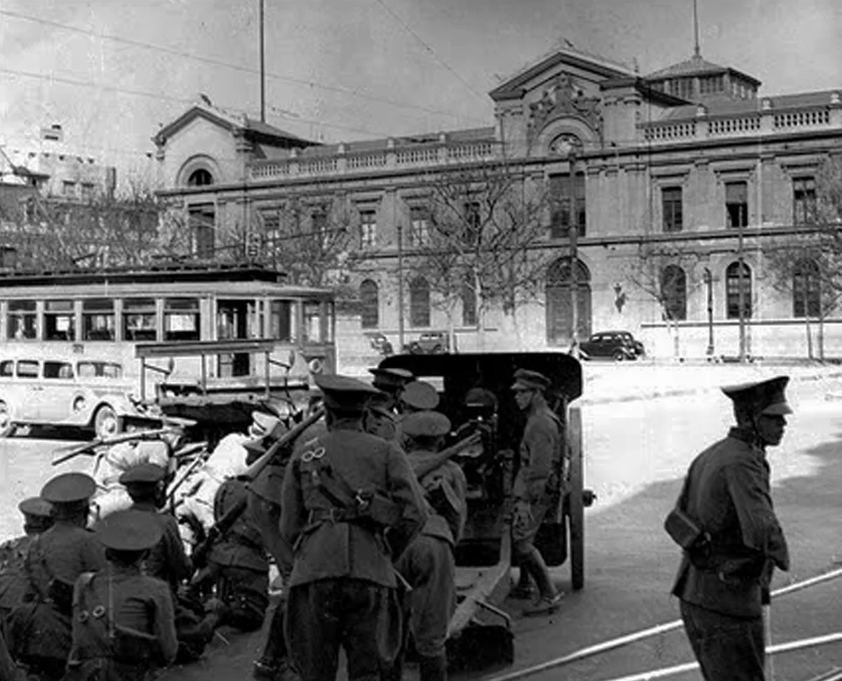 Masacre seguro obrero tropas Tacna U de Chile — 1938 | Chile de Ayer