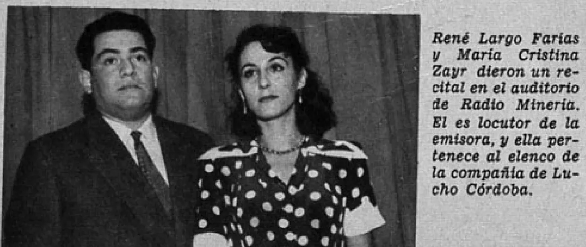 Largo Farias Ma. Cristina Fayr — 1952 | Chile de Ayer