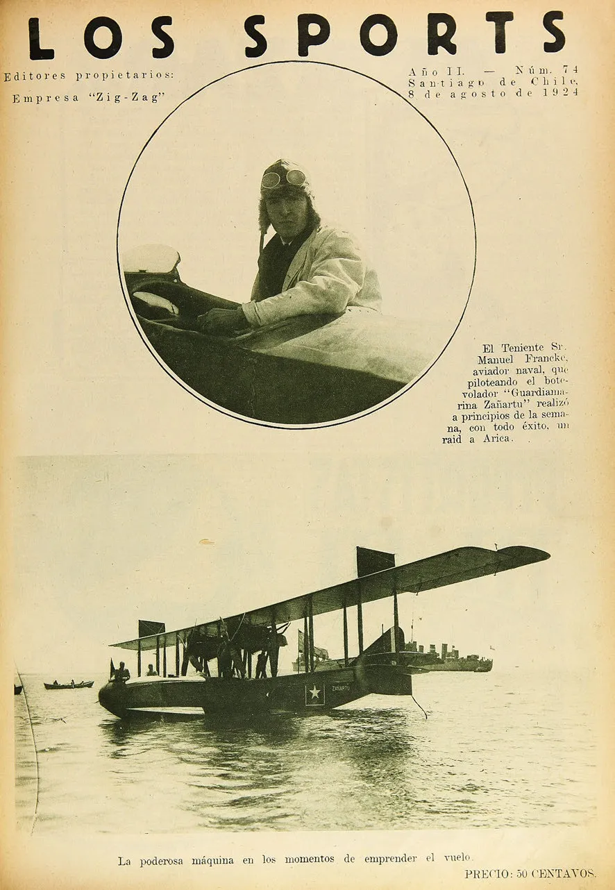 Los Sports, número 74, 8 de agosto de 1924 — 1924 | Chile de Ayer