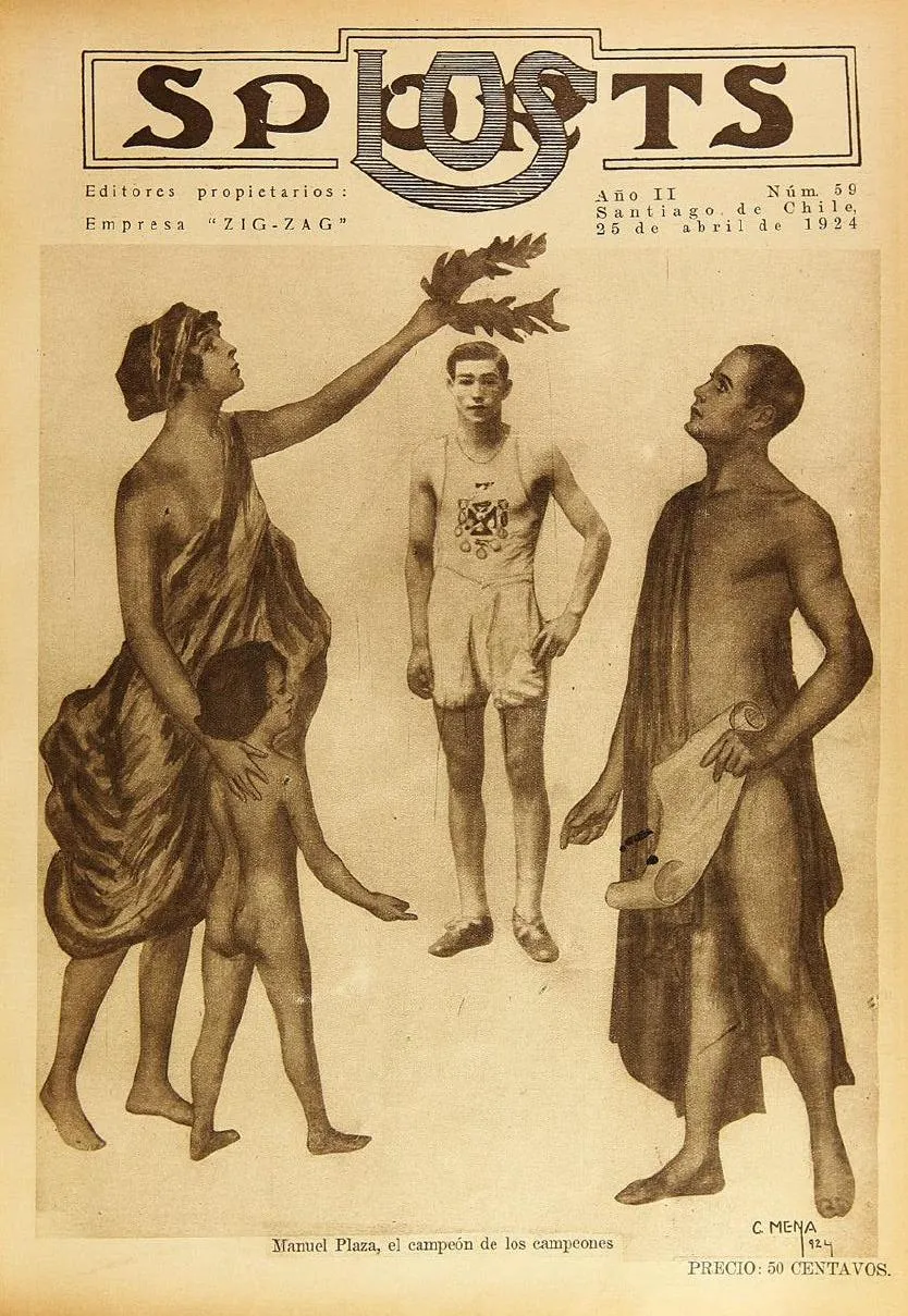 Manuel Plaza, el campeón de los campeones — 1924 | Chile de Ayer