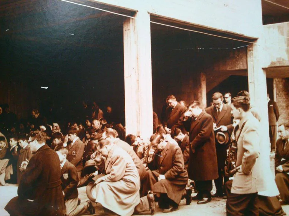 Acto de inaguración del colegio San Pedro Nolasco Concepción — Concepción — 1948 | Chile de Ayer