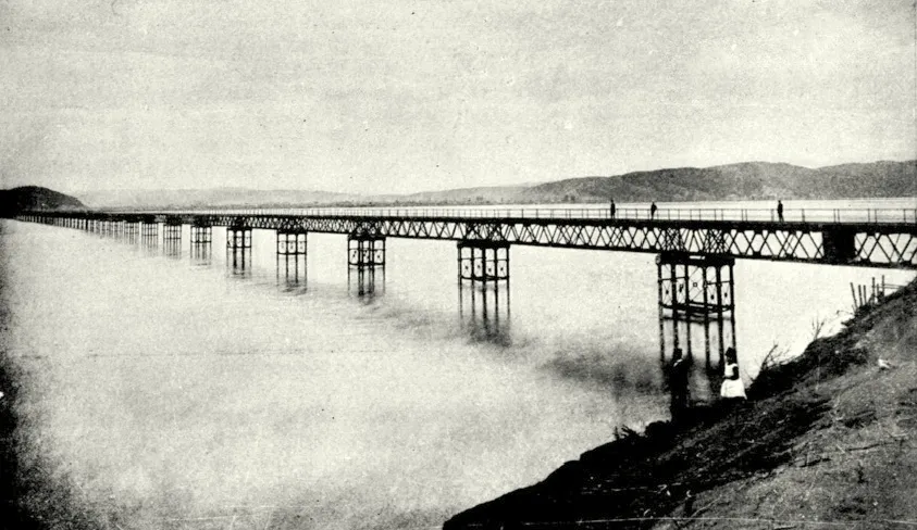 Puente sobre el Bio Bio 1903 — Concepción — 1903 | Chile de Ayer