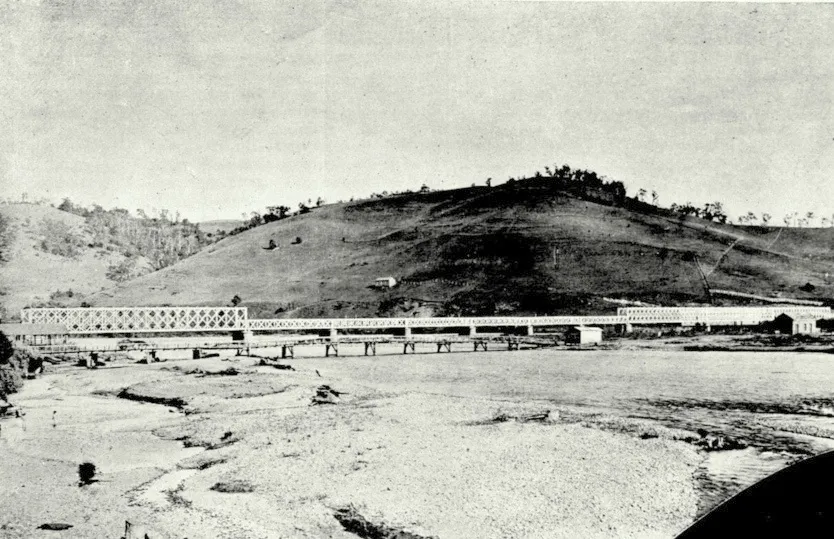 Puente sobre el Rio Cautin 1903 — 1903 | Chile de Ayer